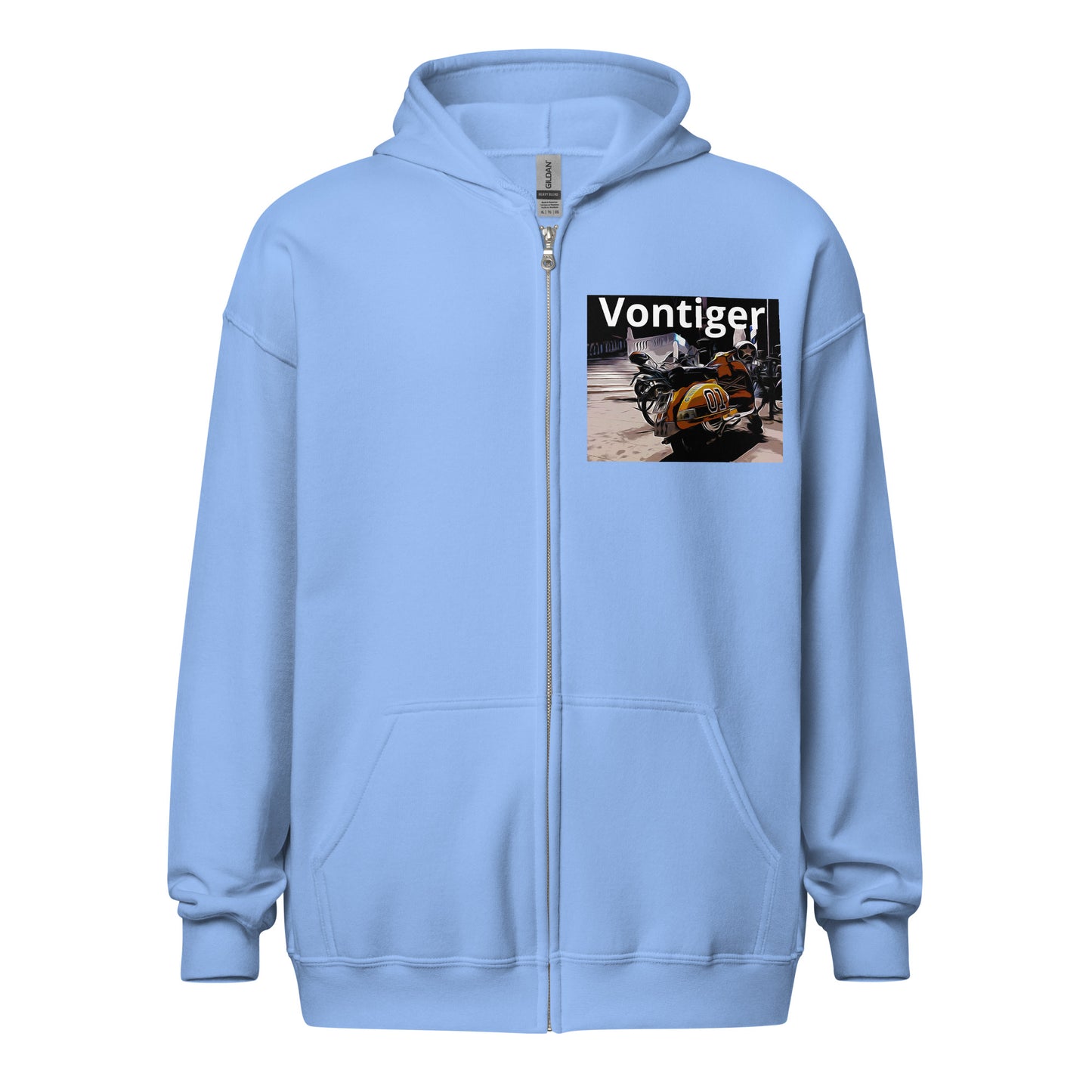 02 Unisex heavy blend zip hoodie Downtempo Vontiger