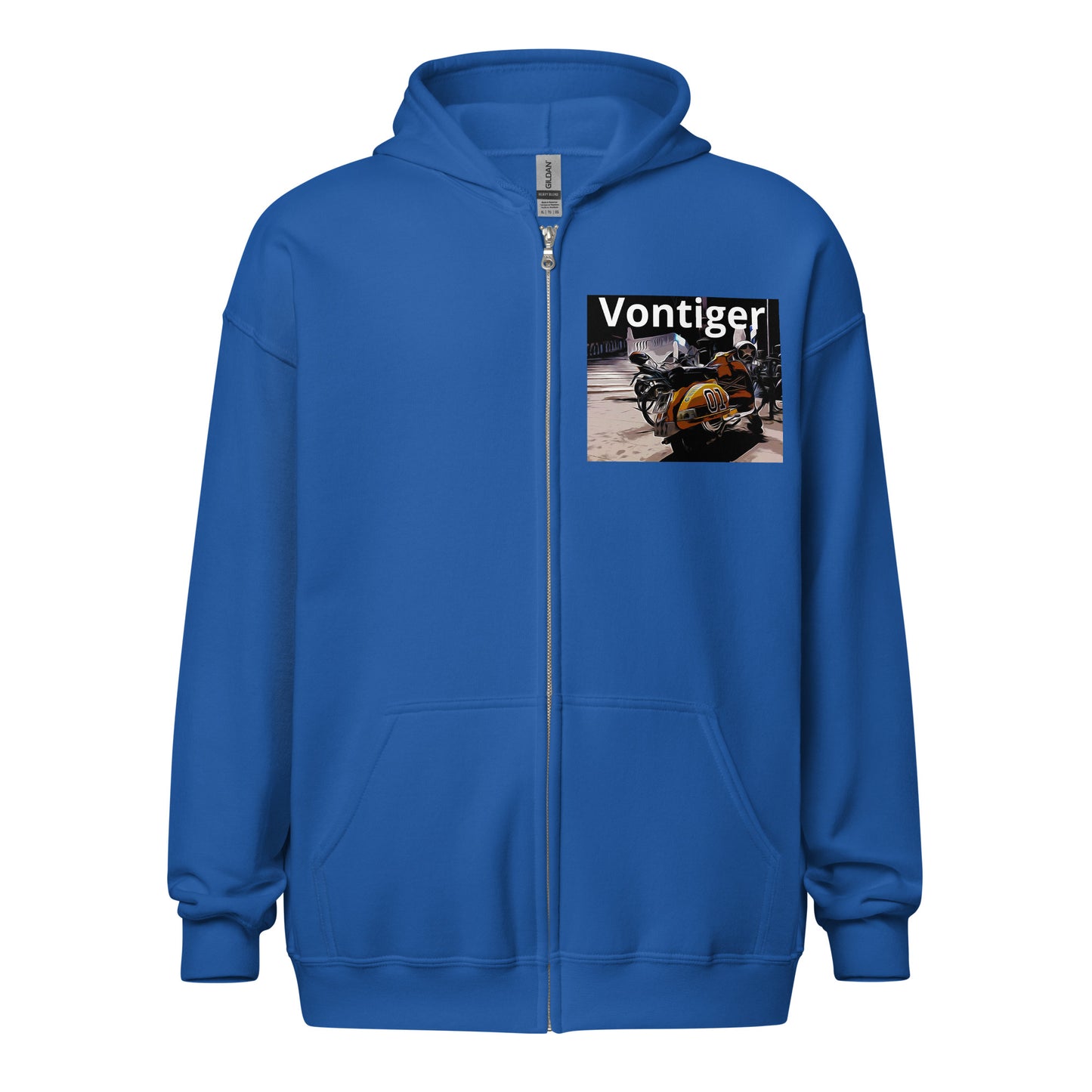 02 Unisex heavy blend zip hoodie Downtempo Vontiger